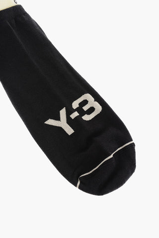Y-3 YOHJI YAMAMOTO Cotton Blend Socks with Contrasting Logo