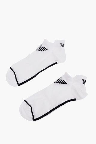 EMPORIO Cotton Blend Low-Cut Socks with Contrasting Logo