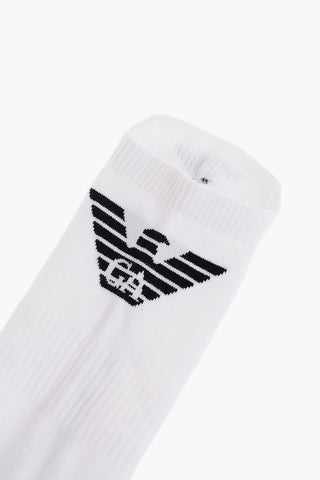 EMPORIO Cotton Blend Low-Cut Socks with Contrasting Logo