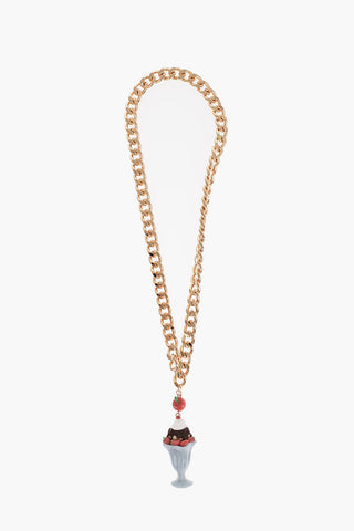 COUTURE! Collana a Catena Dorata con Pendente