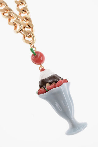 COUTURE! Collana a Catena Dorata con Pendente