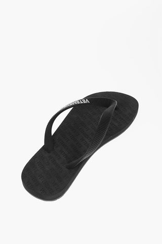 Rubber Flip Flops with Embossed Logo