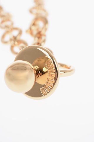 COUTURE! Golden Brass Necklace with Pendant