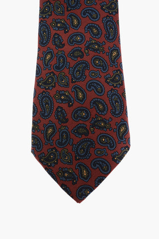 Paisley Patterned Silk Tie