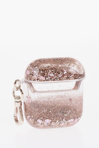 AirPods protective case in Resin with liquid glitter 