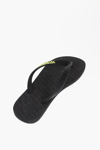 Rubber Flip Flops with Embossed Logo