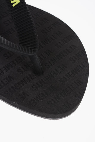Rubber Flip Flops with Embossed Logo