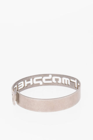 Brass Bracelet with Engraved Writing