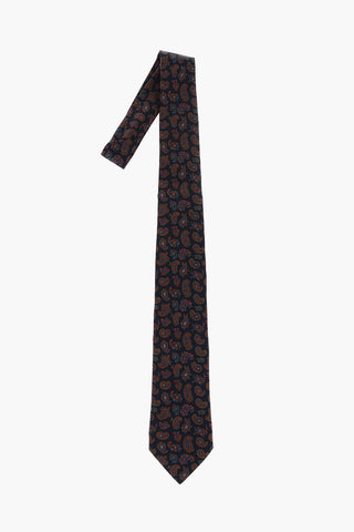 Cravatta in Seta a Fantasia Paisley