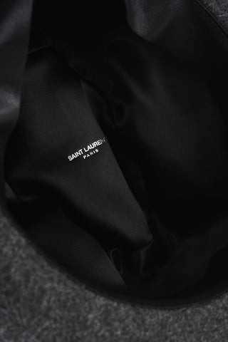 Cappello Homburg in Feltro di Coniglio a Tinta Unita