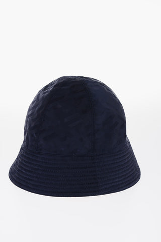 Baroque Motif Nylon Reversible Bucket Hat