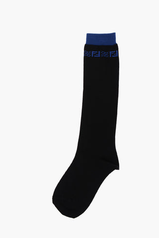 Calzini Lunghi con Ricamo FF
