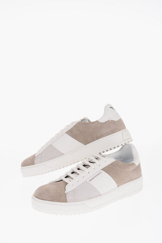 EMPORIO Color Block Suede Low-Top Sneakers