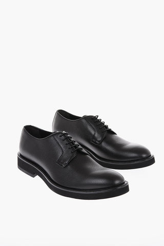 EMPORIO Textured Leather Derby Shoes