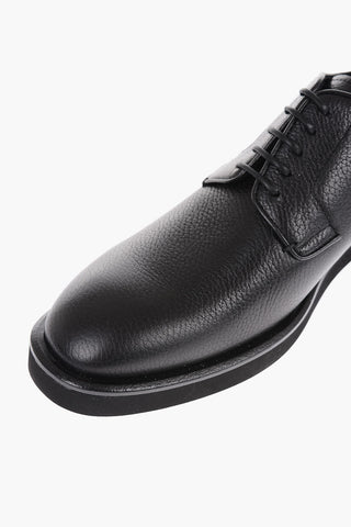 EMPORIO Textured Leather Derby Shoes