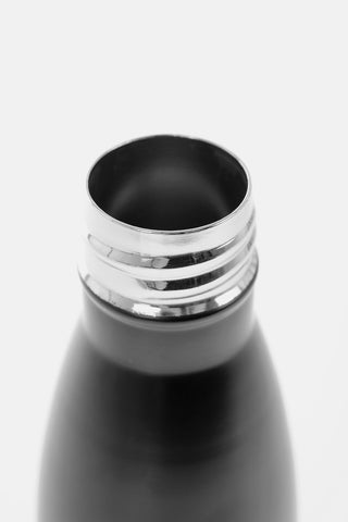 Metal Save The Ocean Thermal Bottle with Printed Contrasting Logo