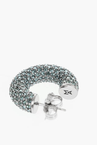 Silver CAMERON SMALL Earrings with Crystals