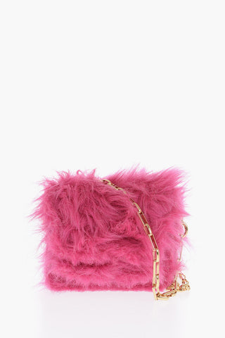Borsa MINI TRUNK con Inserto in Ecopelliccia