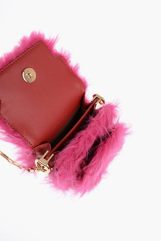 Borsa MINI TRUNK con Inserto in Ecopelliccia