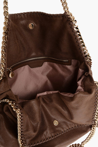 Vegan Suede FALABELLA LARGE Shoulder Bag