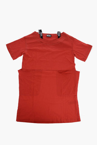 Cotton Tee Dress with Maxi Patch Pockets 