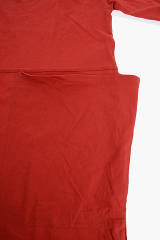 Cotton Tee Dress with Maxi Patch Pockets