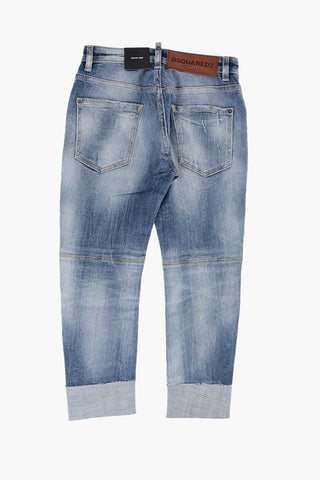 Stretch Denim SAILOR Jeans with Cuffed Hem