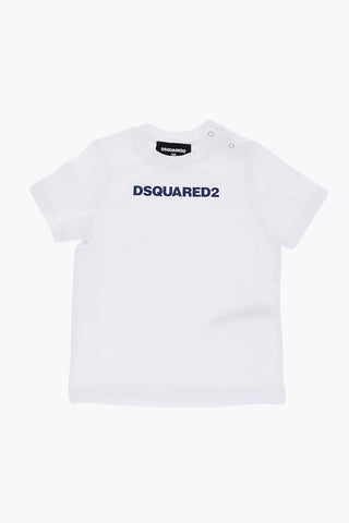 Logo Printed Stretch Cotton T-Shirt and Shorts Set
