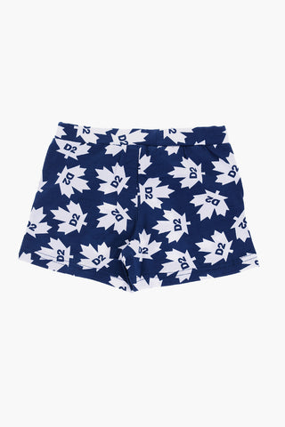 Logo Printed Stretch Cotton T-Shirt and Shorts Set