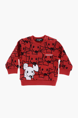 All Over Printed Mouse Crew-Neck Sweatshirt