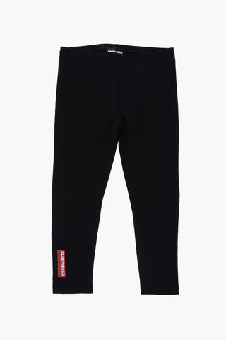 Leggings in Cotone Stretch a Tinta Unita