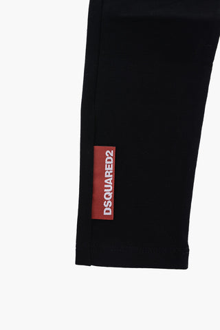 Leggings in Cotone Stretch a Tinta Unita