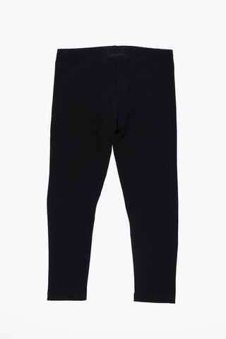 Leggings in Cotone Stretch a Tinta Unita
