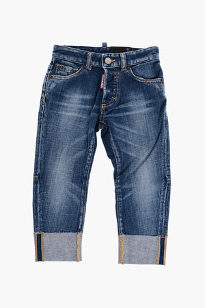 Stretch Denim SAILOR Jeans with Cuffed Hem