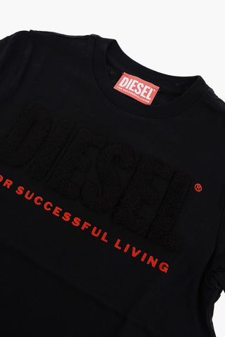 RED TAG Crew-Neck T-shirt with Embossed Logo