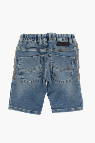 Stretch Denim KROOLEY-NE-J SH Shorts with Drawstring Waist