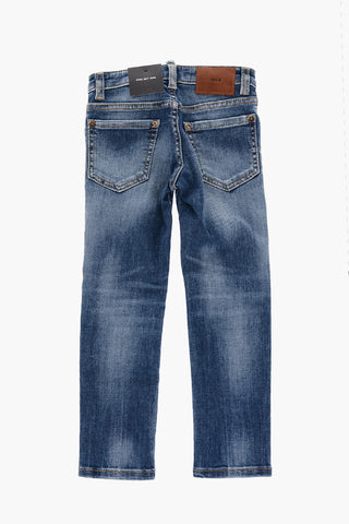 Delave' Effect COOL GUY Jeans with Visible Stiching