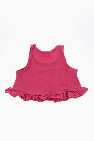 Set Pigiama Top e Shorts con Volant