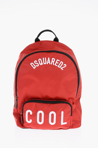 Solid Color Backpack with Embossed Embroidery