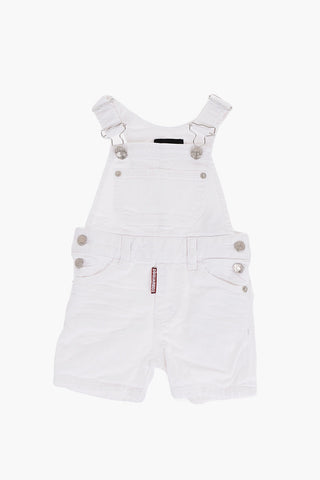 WHITE BULL Denim Jumpsuit with Silver Buttons
