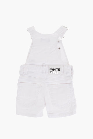 WHITE BULL Denim Jumpsuit with Silver Buttons