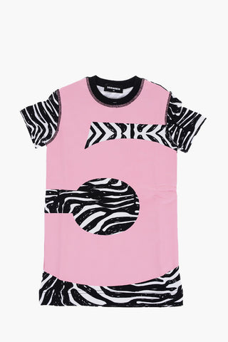 SPORT EDTN.05 Vestito in Cotone Spalmato con Dettagli Animalier