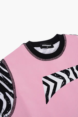 SPORT EDTN.05 Vestito in Cotone Spalmato con Dettagli Animalier