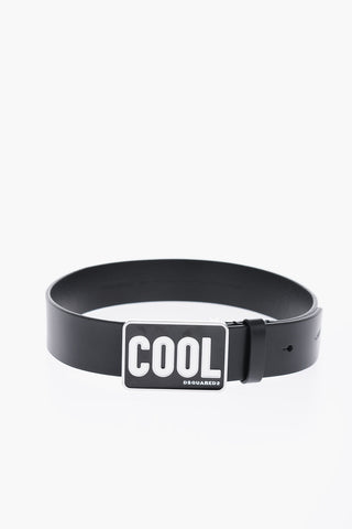 Solid Color Leather Belt 35mm