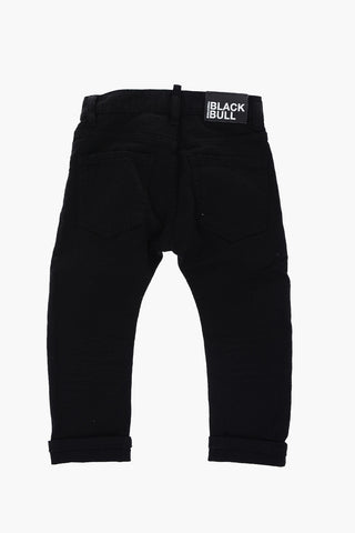 BLACK BULL Dark Wash Jeans with Tone On Ton Button