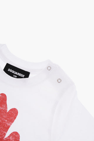 T-Shirt Girocollo Stampata sul Fronte