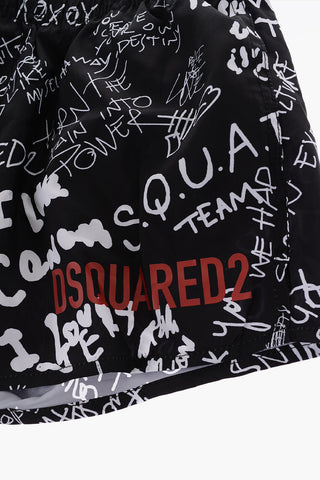 Costume da Bagno Boxer Stampato all Over