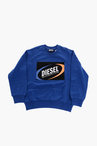 Crew-neck Sweatshirt with Front Pocket