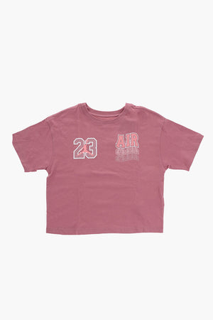 AIR JORDAN Rundhals-T-Shirt aus Baumwolle mit Frontprint
