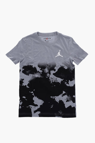 AIR JORDAN Acid Wash Effect Crew-Neck T-shirt